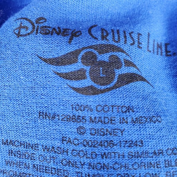 Disney Cruise Line Sebastian Tee Blue Large - Picture 8 of 8